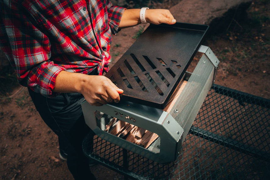 Pyro Camp Fire Pit + Grill Kit